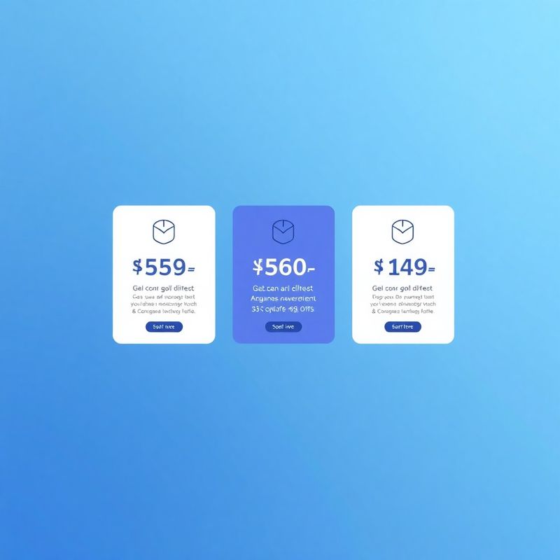 Tri lebdeće pretplatničke kartice u indigo tonovima